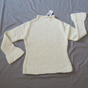 GapKids Girls Winter White & Gold Sparkly Knit Sweater  Size 7/8 NWT